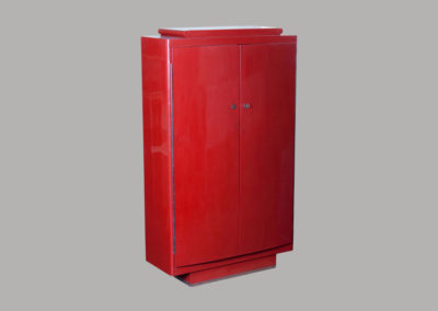 Rulhmann/Dunand Red Lacquer Cabinet